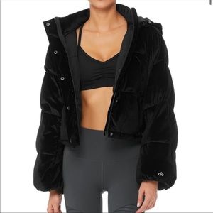 COPY - ALO Yoga Black Velvet Puffer Small